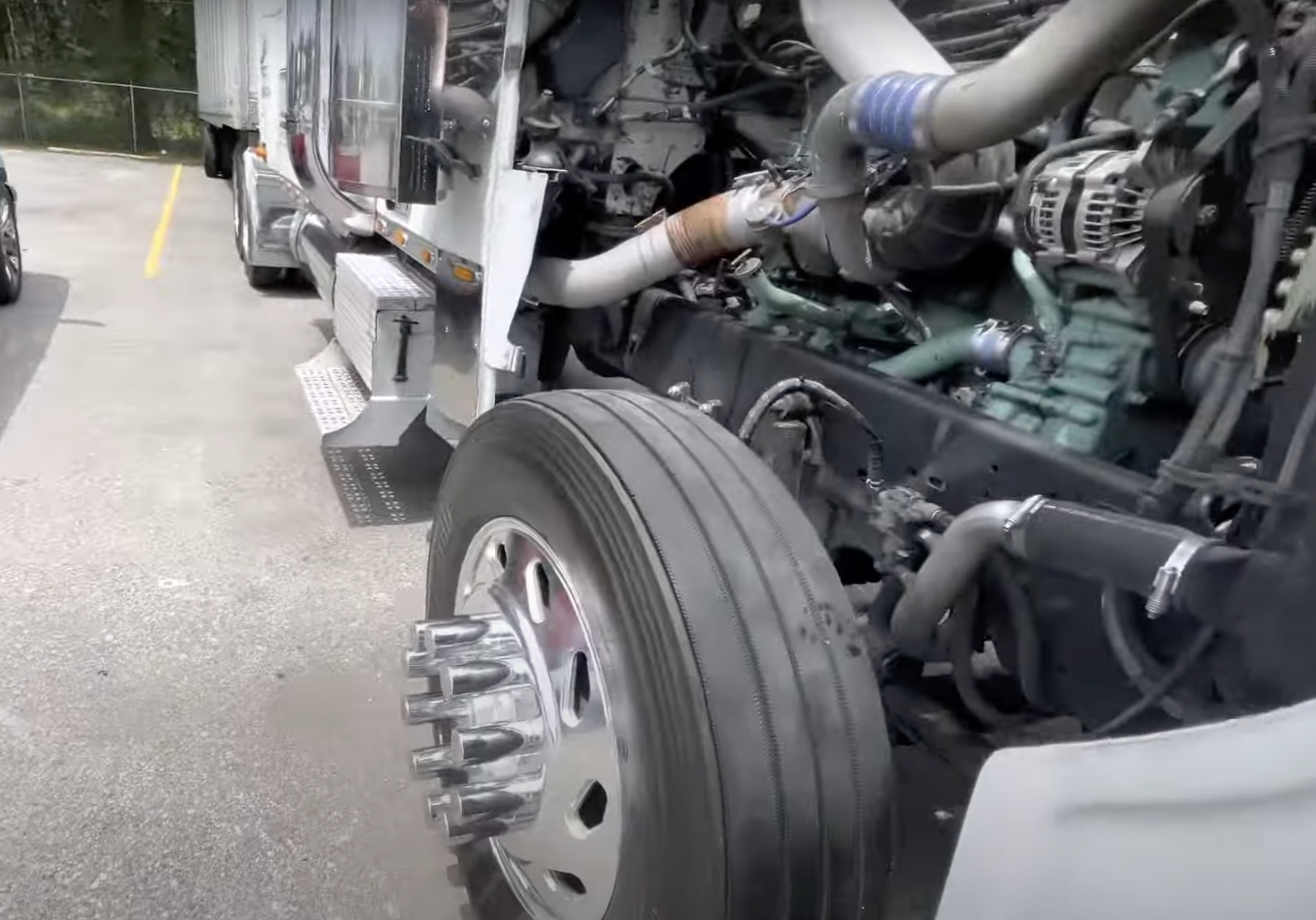 this image shows truck suspension repair in Pomona, CA